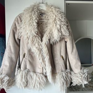 Faux fur coat
